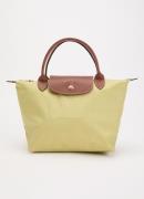 Longchamp Le Pliage Original handtas S met leren details