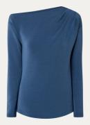 Selected Tenny off shoulder top met asymmetrische hals