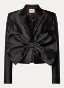 JOSH V Silke blazer met afneembaar strikdetail