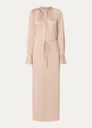 Filippa K Maxi jurk met strikceintuur en split