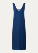 Zadig&Voltaire Renzo midi jurk van satijn met details van kant