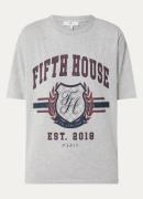 Fifth House Logan T-shirt met logoprint en gemêleerd dessin