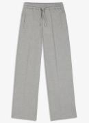 BOSS High waist wide fit pantalon met gemêleerd dessin