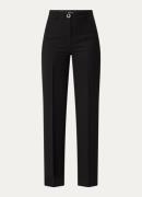 NIKKIE Oakland high waist straight fit pantalon met persplooi