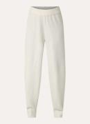 Calvin Klein Plush high waist tapered fit fijngebreide joggingbroek in...