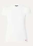 NIKKIE Jofli top met ribstructuur en stretch