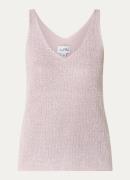 Joseph Ribkoff Grofgebreide tanktop met strass
