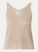 Joseph Ribkoff Grofgebreide tanktop met strass
