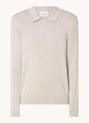 NN.07 Fijngebreide pullover van wol met polokraag