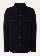 Denham Branson overshirt in wolblend met borstzakken
