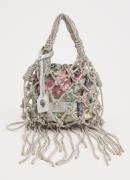 Kurt Geiger Mini Macrame crossbodytas met strass