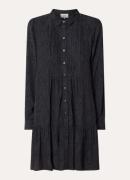 ba&sh Rosyna mini blousejurk met slangenprint