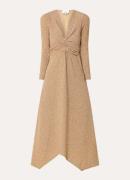 ba&sh Brady midi jurk met lurex