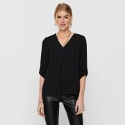 Blouse manches 3/4, col V