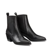 Boots western en cuir, Signature DORIANE