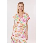 T-shirt Kosma col V imprimé floral