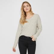 Pull col V en maille mousseuse