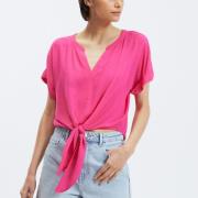 Blouse courte à nouer