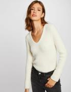 Pull col V en fine maille