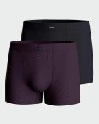 Lot de 2 boxers 1 uni et 1 imprimé