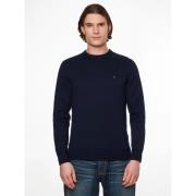 Pull col rond en coton pima et cachemire