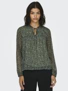 Blouse imprimée, manches longues