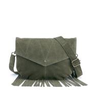 Sac à franges en suede Nina