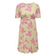Robe imprimée, à nouer