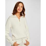 Pull col polo, chemise en fine maille