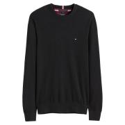 Pull col rond en coton pima et cachemire