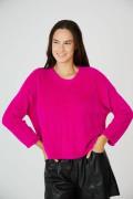 Pull col rond grosse maille