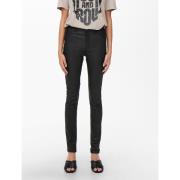 Pantalon Skinny enduit, taille haute