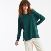 Pull cachemire col rond fine maille volume ample