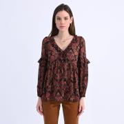 Blouse  imprimée à volants