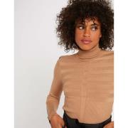 Pull maille fine col roulé manches longues