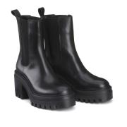 Boots chunky en cuir