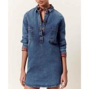 Robe courte manches longues en denim GIHANIM