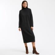 Robe pull col montant en maille mousseuse