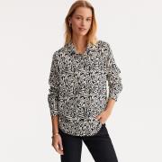 Chemise fluide imprimée, manches longues