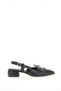 Ballerines Slingback pointues en cuir