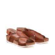 Sandales cuir à talon compensé Mahon