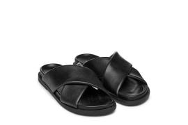 Mules plates en cuir Adelash