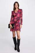 Robe courte ajustée imprimée
