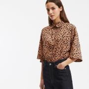 Chemise ample imprimé animalier manches aux coudes