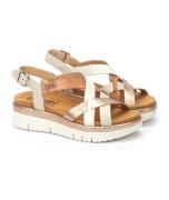 Sandales compensées en cuir Palma