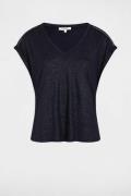 T-shirt manches courtes, strass aux épaules