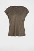 T-shirt manches courtes, strass aux épaules