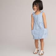 Robe sans manches rayée