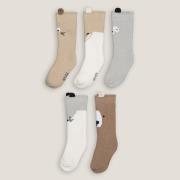 Lot de 5 paires de chaussettes, motif animalier