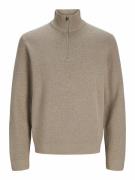Pull camionneur ample demi-zippé